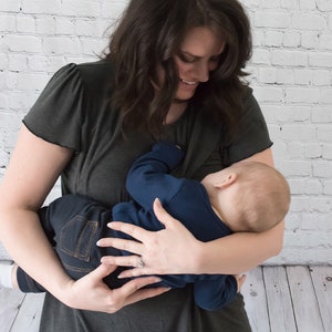 Breastfeeding Shirt, Nursing Tee for Breastfeeding Moms, as a New Mom Gift or Baby Shower Gift