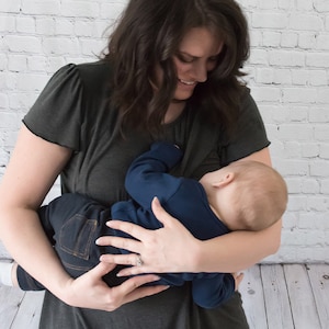 Breastfeeding Shirt, Nursing Tee for Breastfeeding Moms, as a New Mom Gift or Baby Shower Gift