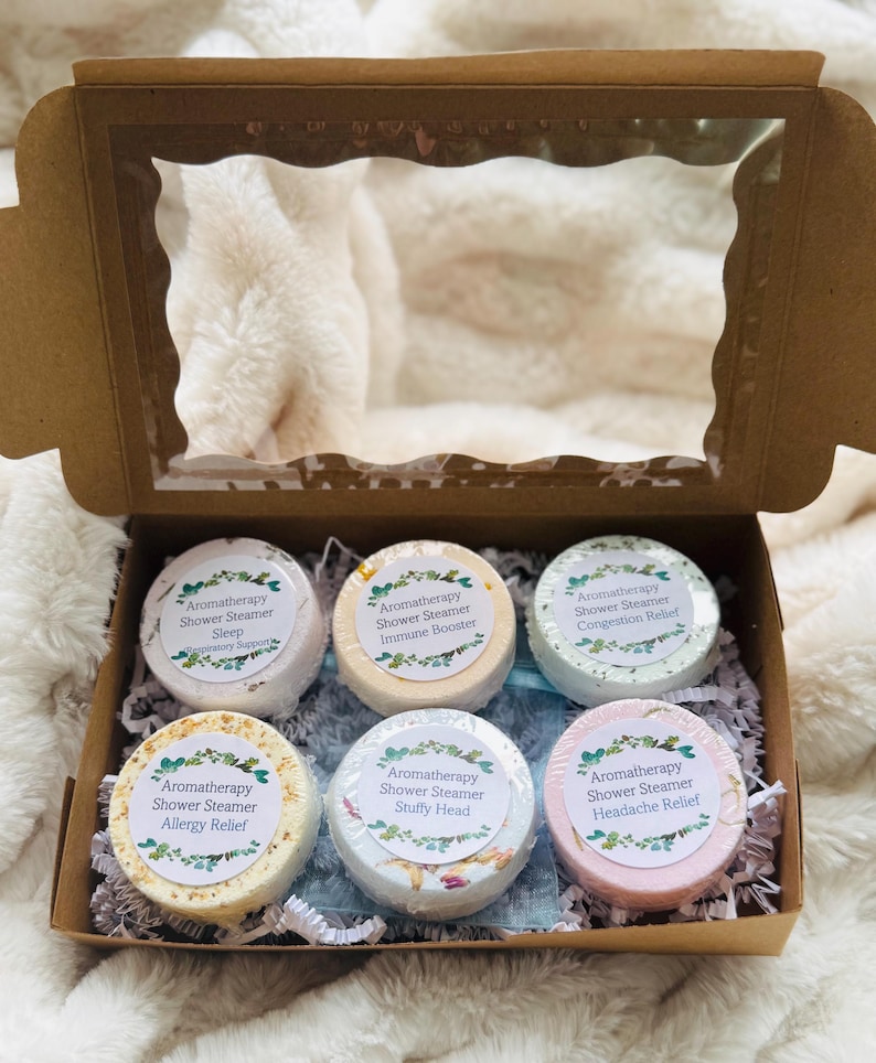 Aromatherapy Shower Steamers: Wellness Essential Oil 6-pack - Etsy Canada