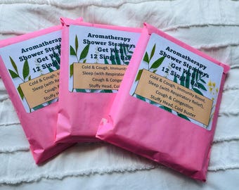 Get Well 12 pack Aromatherapy Shower Steamers