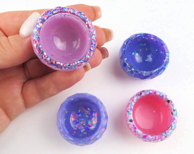 Mini Glitter Resin Dish, Jewellery Organizer, Ring Bowl