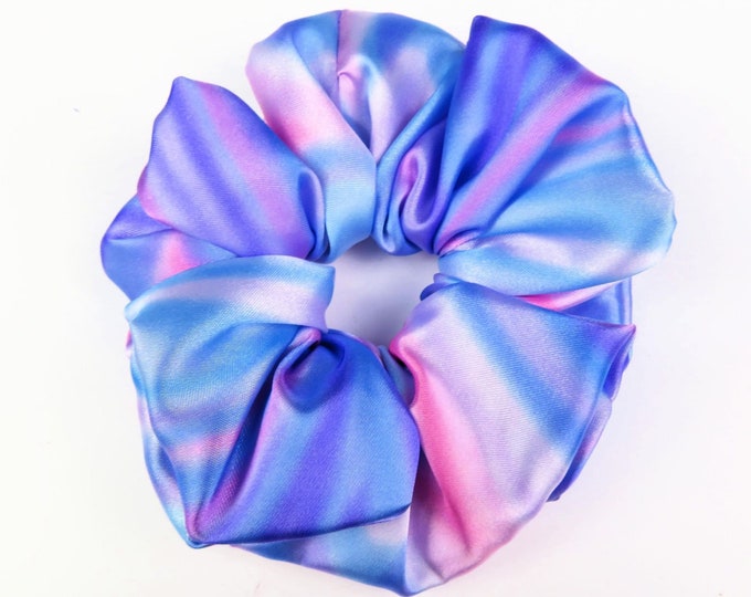 Fairy Floss Pastel Satin Scrunchie