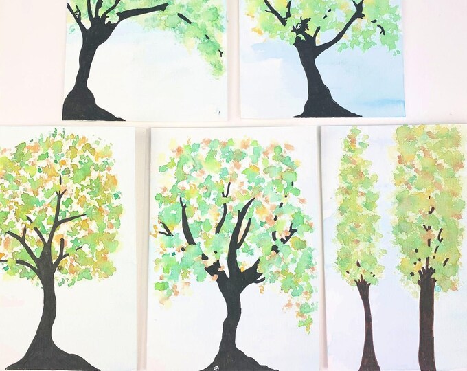 Water Colour Autumn Tree Gift Card, Greeting Card, Birthday Card