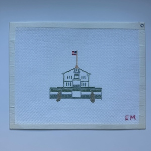 The Parker House, Sea Girt NJ 18 mesh needlepoint Canvas