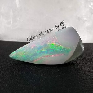 Australian Winton Opal * 14.7 x 6.7 x 4.2mm * solid, natural, gemmy boulder opal cab * Video * SWO6B17