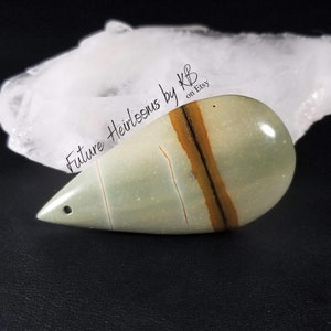 Large Wild Horse/Owyhee Jasper Cab * 57.33 x 29.83 x 7.97mm * Picture Jasper pendant stone * Old Stock * WHJD8D3