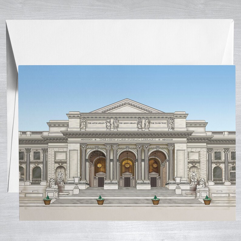 Card New York Public Library NYC