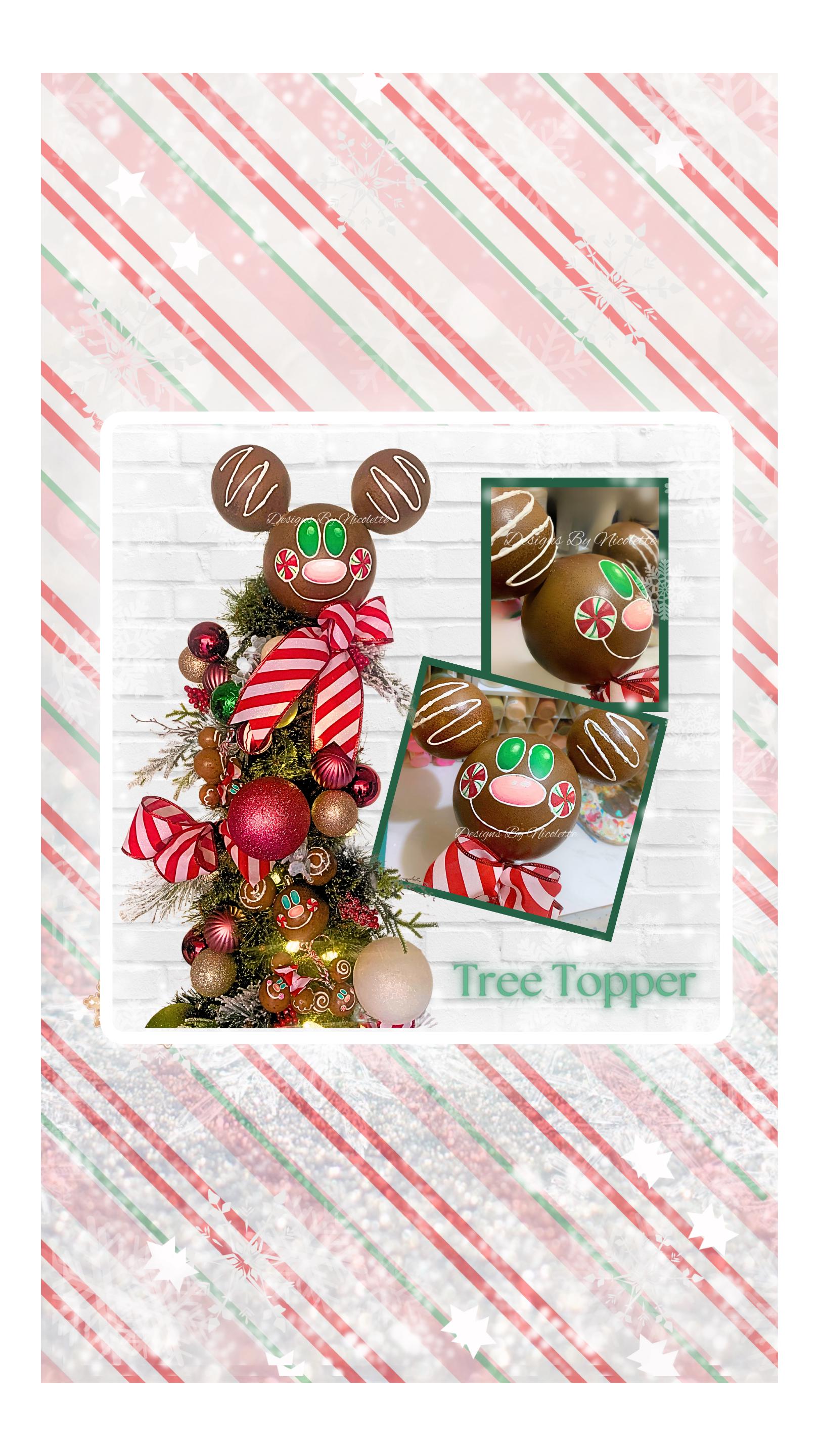 Minnie Mouse Christmas Tree Topper - Etsy