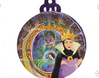 Hand-painted Disney Wish, Snow White Ornament | Magnifico Mirror