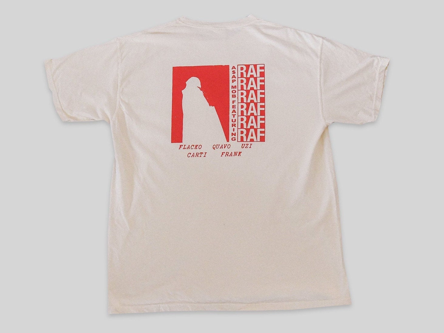 Koszulka oversize męska - Escobar Asap Rocky streetwear - biały