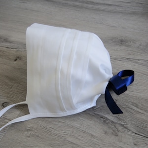 Christening cap for christening gown, cotton