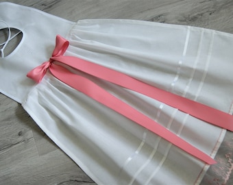 Baptism, baptismal overlay, baptismal gown, cotton