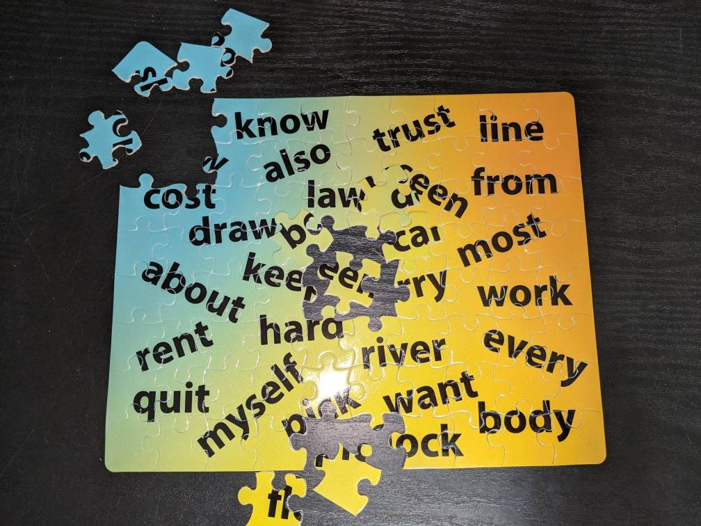 Rompecabezas de vocabulario de 2o grado Etsy España