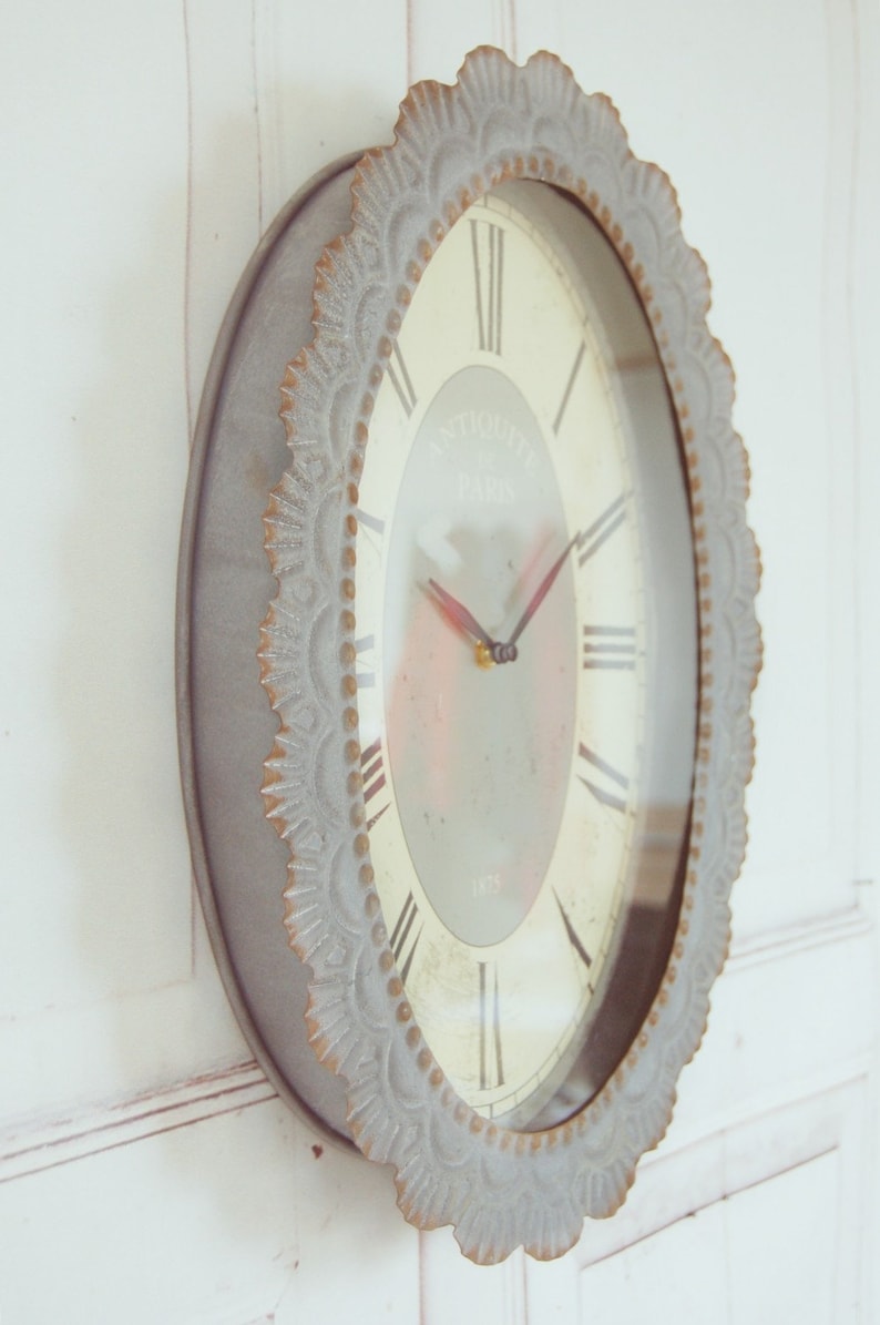 Wanduhr Uhr 1875 im Landhaus antique shabby chic | Etsy
