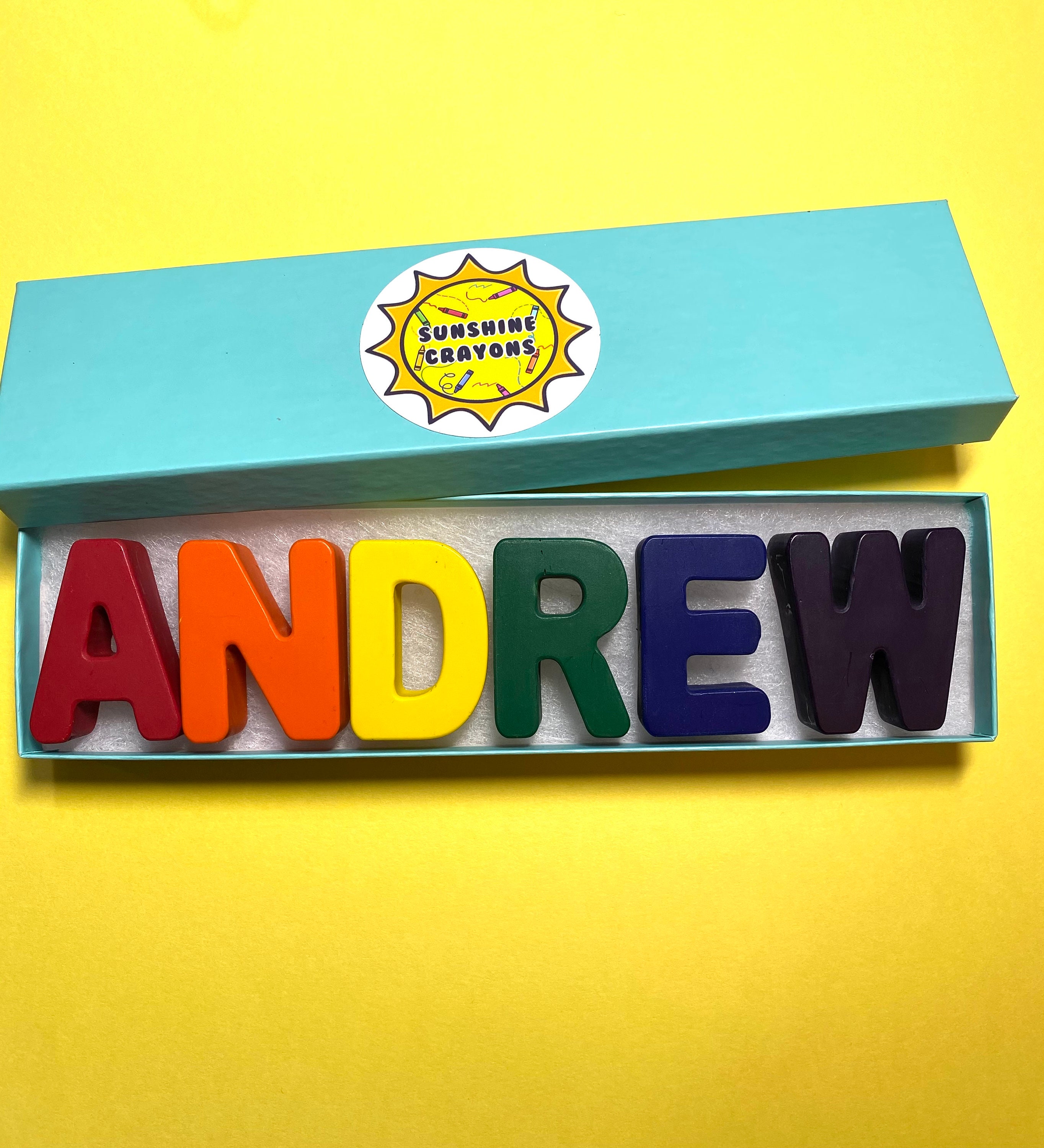 Personalized Name Crayons Gift Set Crayon Name Set Custom Etsy