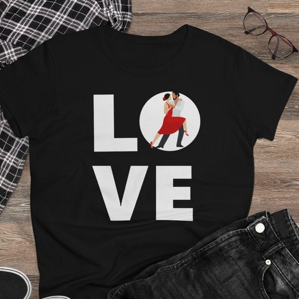 Latin Dance Lover T-Shirt, Latin Dancing Shirt, Tango Tee, Samba Dancer, Cha-cha-cha Dance, Jive Dancer Gift, Bachata Lover Shirt, Salsa Tee