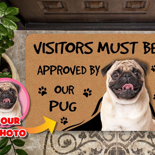 Pug Mat Etsy