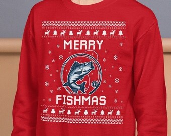 Fishing Ugly Sweater - Etsy