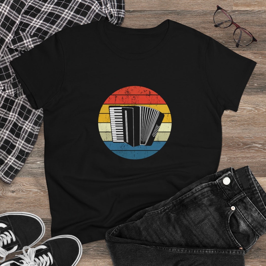 Vintage Accordions Tshirt Retro Accordion Instrument Lover Etsy