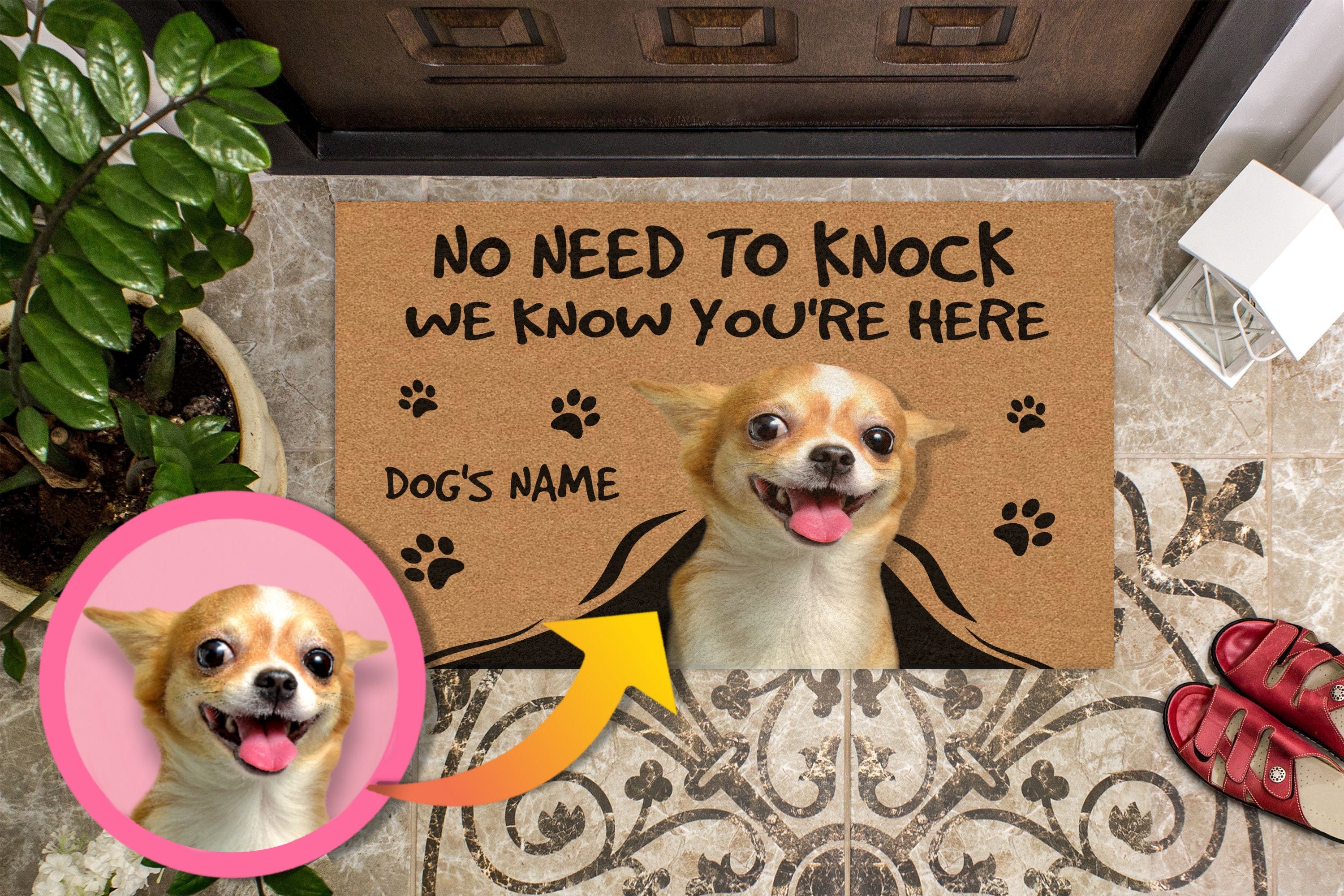 Funny Dog Owner Gifts
 Custom Dog Doormat Funny Dog Owner Gift Idea No Need to Etsy