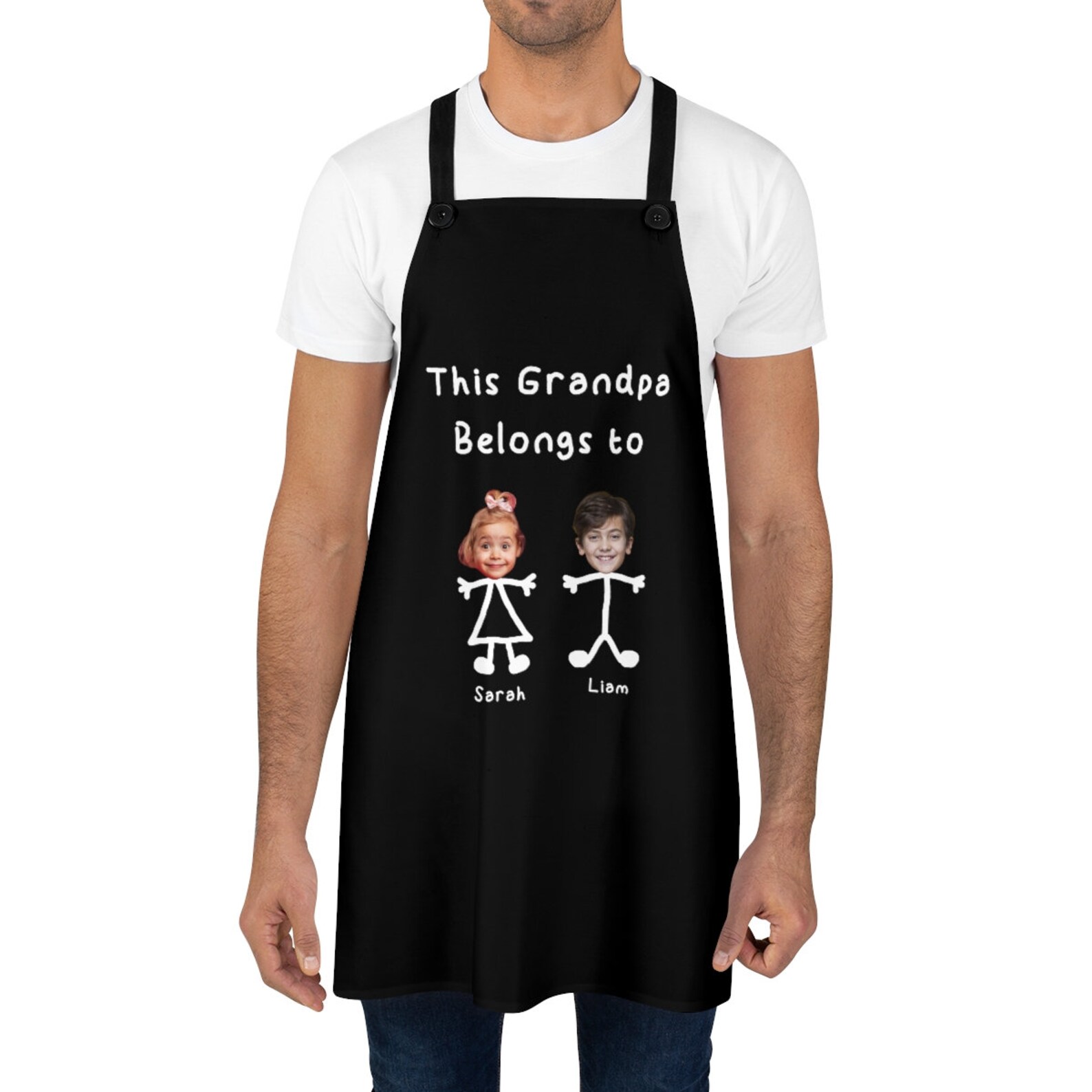 Personalized Grandpa's Apron Custom Photo Apron Gift for Etsy
