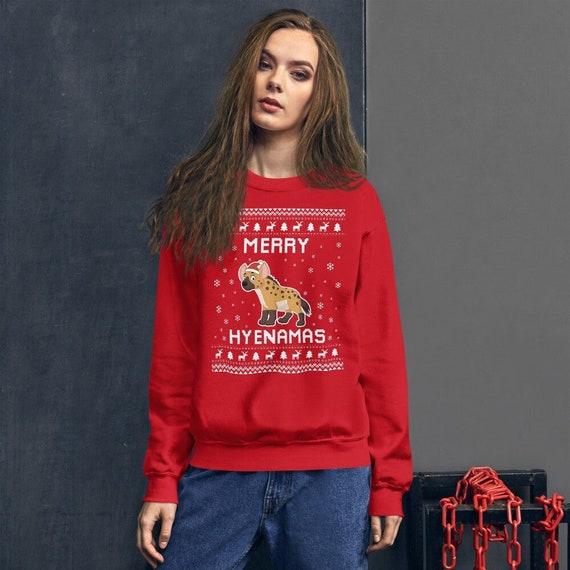 Hyena Ugly Christmas Sweater Hyena Xmas 
