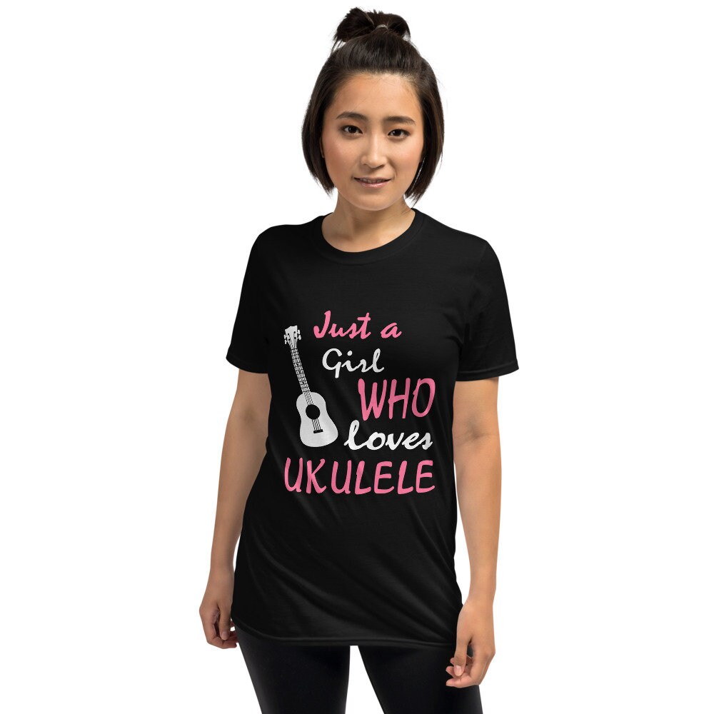 Just a Girl who loves Ukulele TShirt Ukulele Lover Shirt Etsy