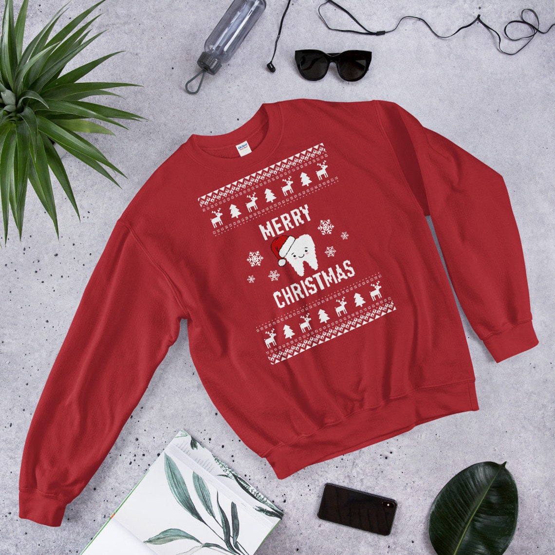 Dental Christmas Sweater Dentist Ugly Xmas Sweatshirt Etsy