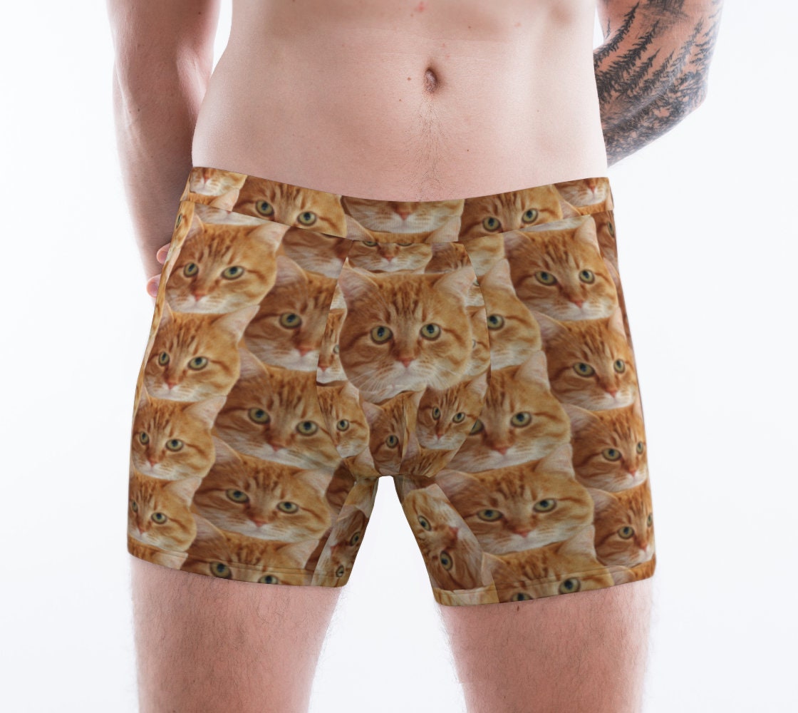 Custom Cat Photo Men's Underwear Gift for Cat Owner Etsy