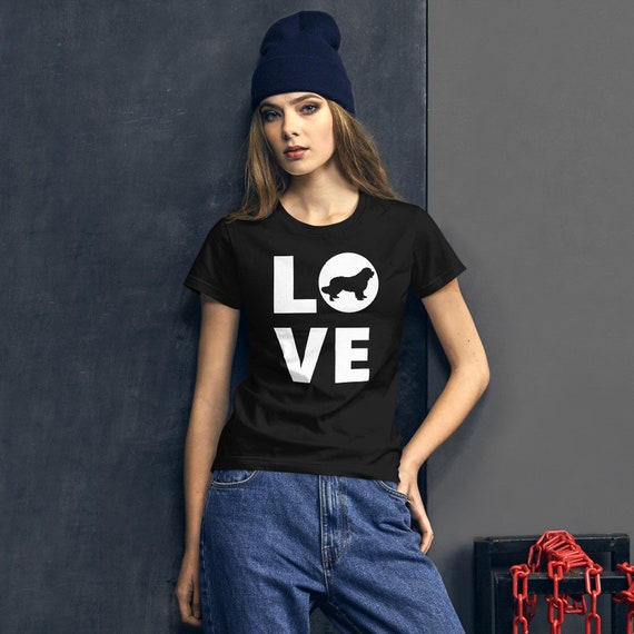 T shirt sagoma di Terranova camicia amante del cane di Terranova