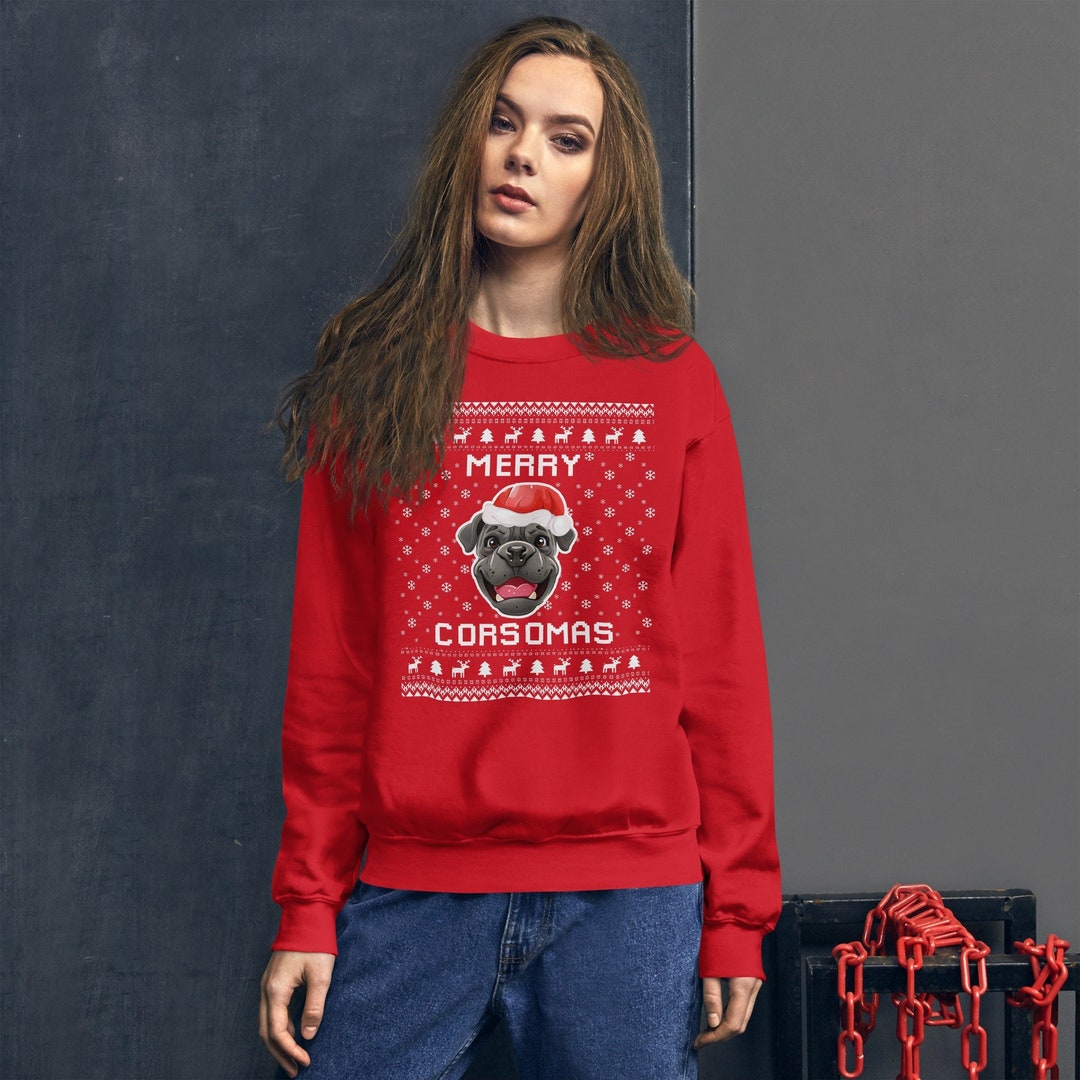 Cane Corso Ugly Christmas Sweater, Cane Corso Owner Xmas Sweatshirt