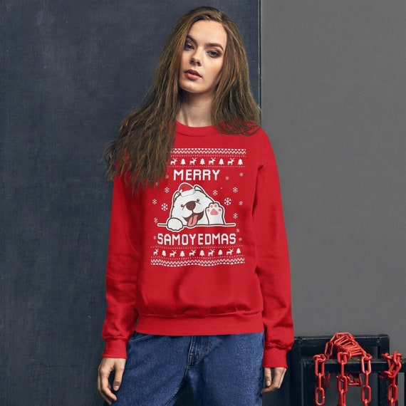 Samoyed Christmas Sweater Samoyed Dog 
