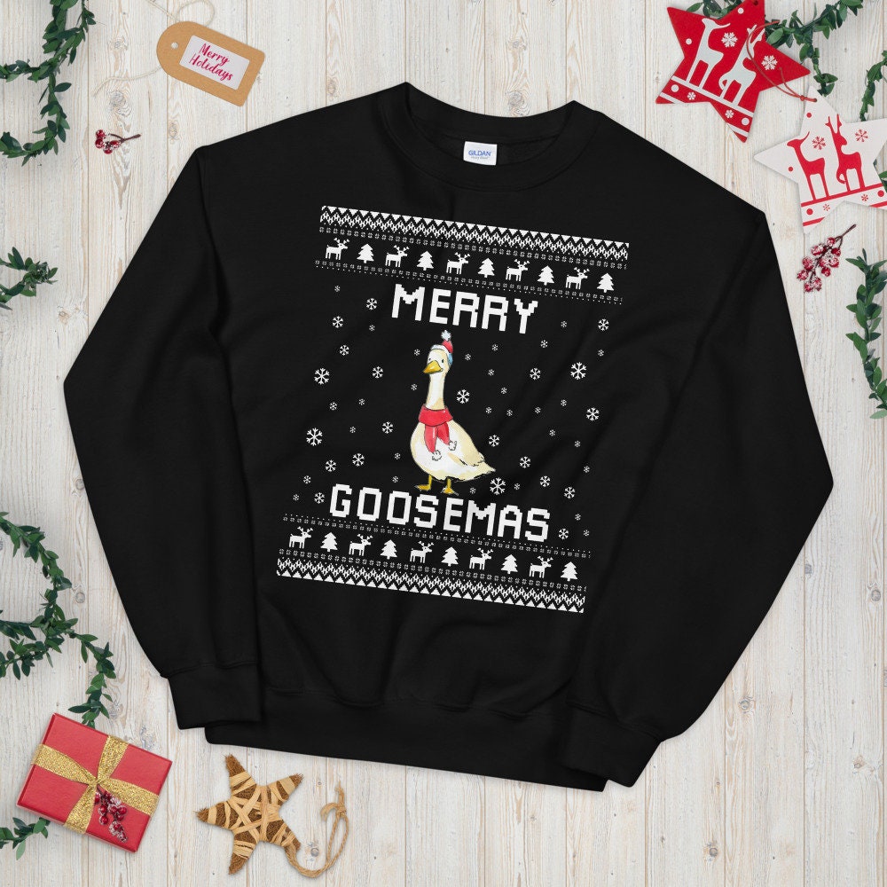 Goose Ugly Christmas Sweater Goose Xmas 