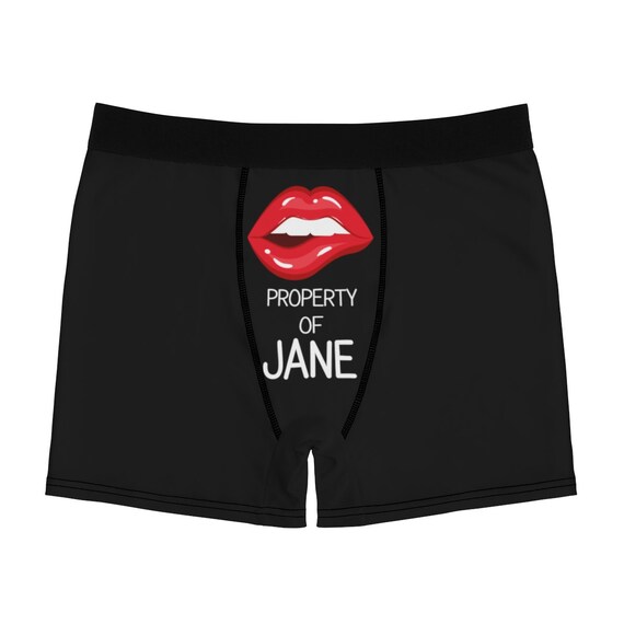 Property of my Personalized - Men's Naughty Boxer Briefs – Happy