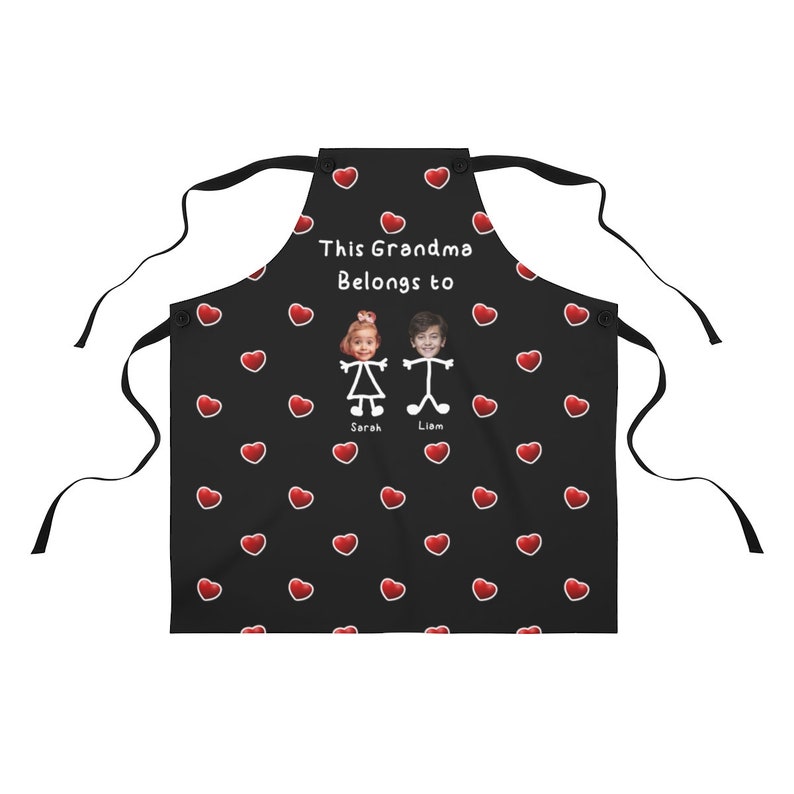 Personalized Grandma's Apron Custom Photo Apron Gift for Etsy