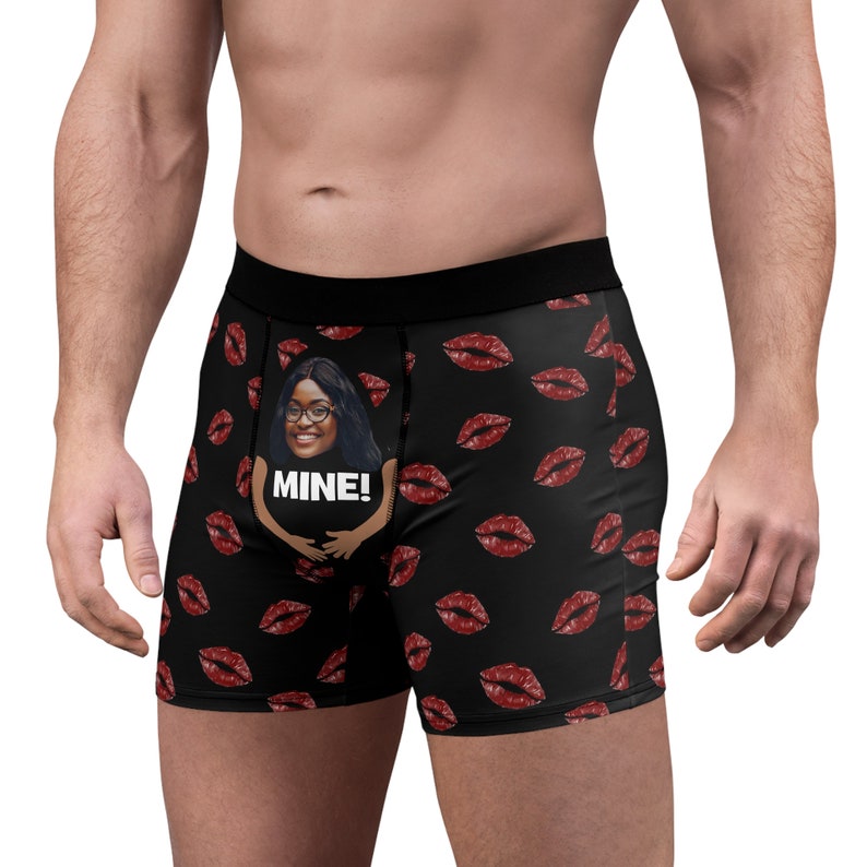 Valentines Day Gift, Mens Underwear With Face, Personalised Boxers ...