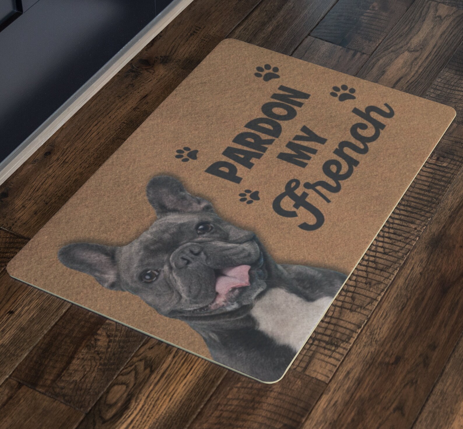 Custom French Bulldog Doormat Pardon My French Doormat With Etsy