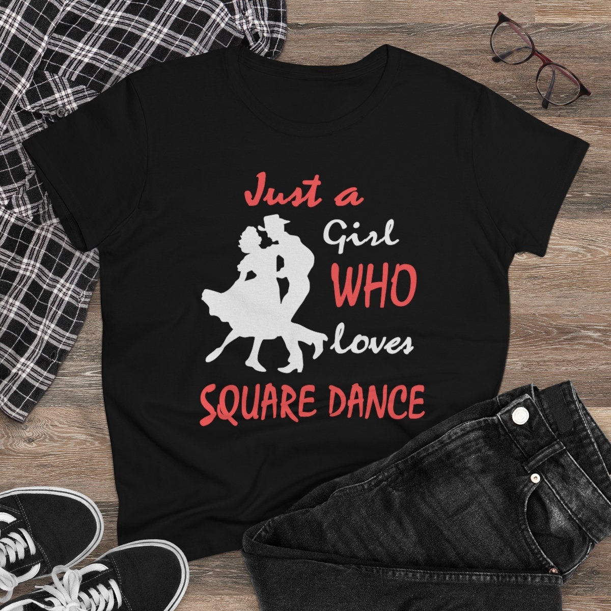  Square Dance Quote For Women Square Dancing T-Shirt : Clothing,  Shoes & Jewelry