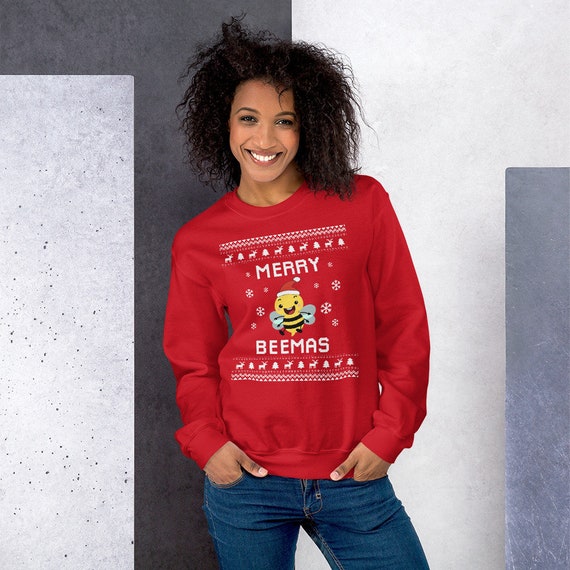 Pull de Noel abeille sweat shirt de Noel moche abeille cadeau de Noel abeille joyeux Beemas cadeau de vacances pull abeille cadeau de Noel gardien de miel 2024 Etsy France