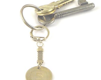 5 Deutsche Mark als Schlüsselanhänger