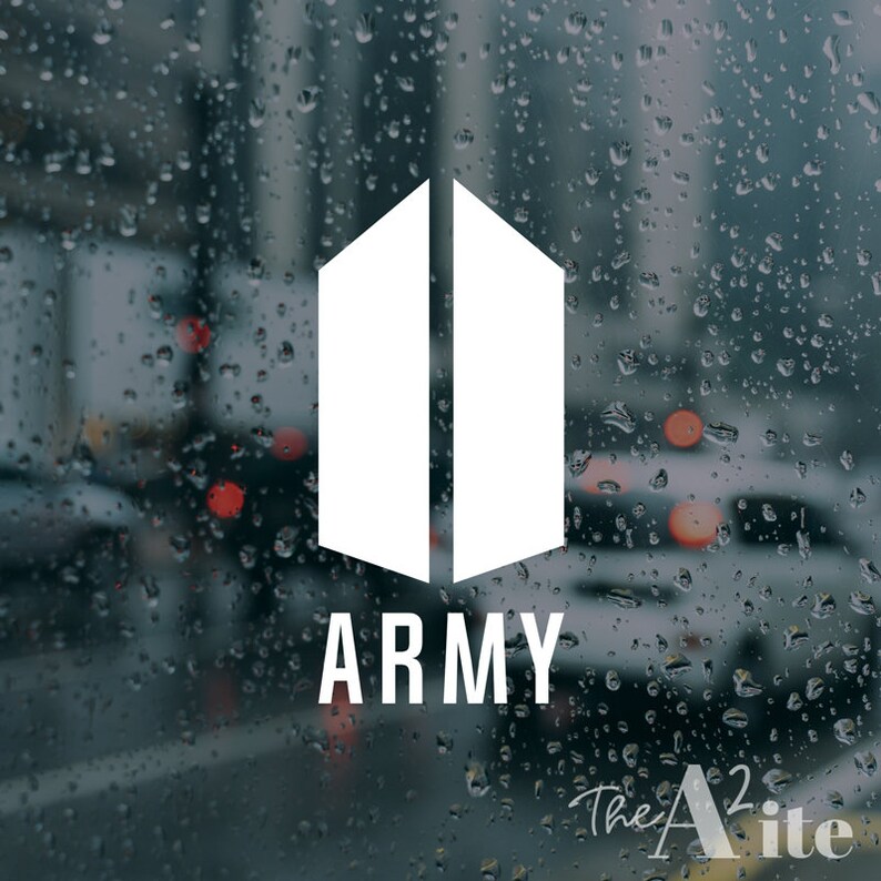 bts army logo kpop vinyl decal etsy
