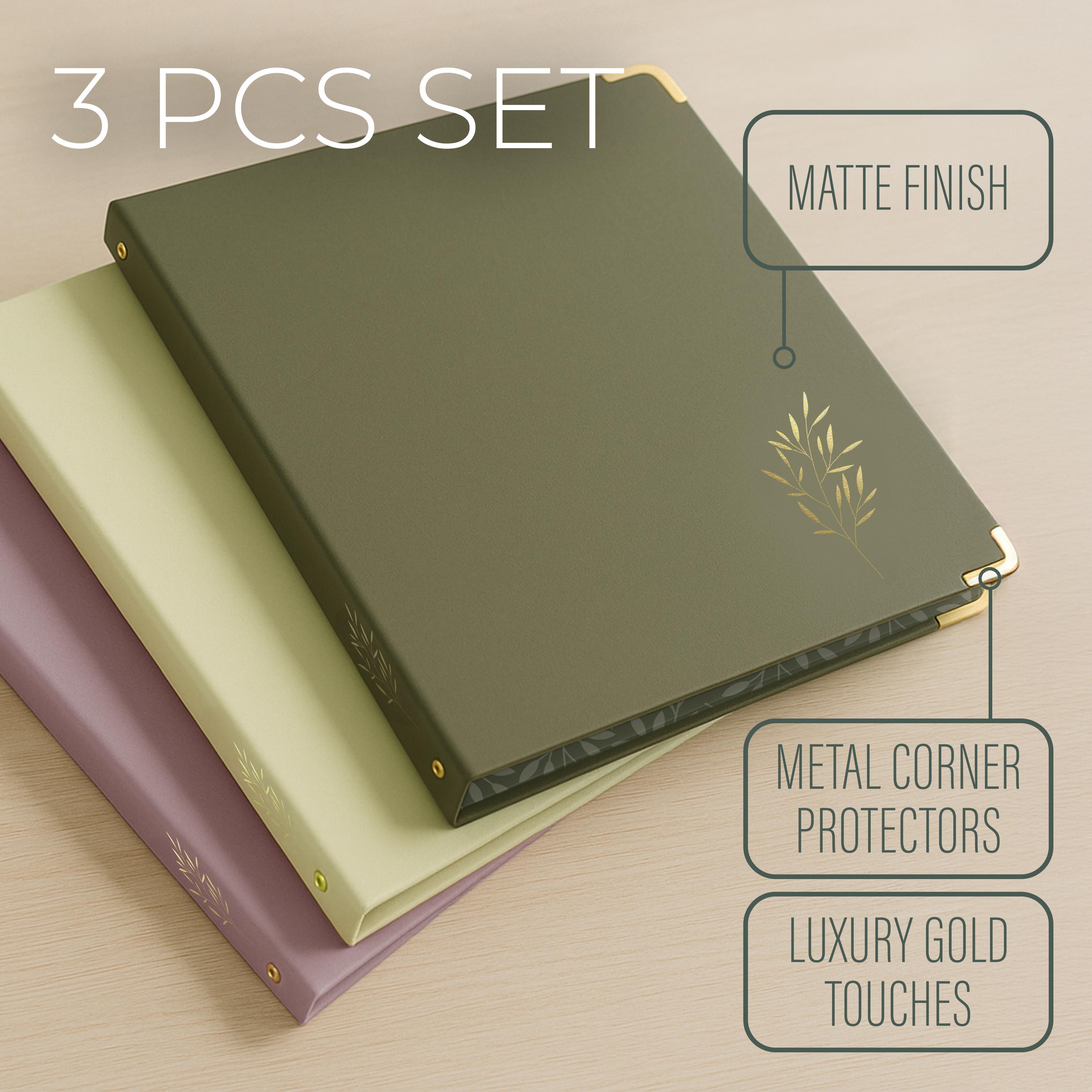 3-ring Binder With 1-inch Rings – 3 Pcs of Cute Binders With Pockets ...