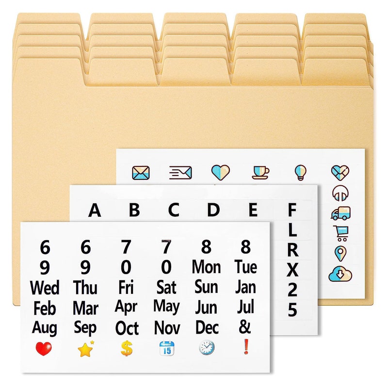 Alphabet File Dividers - Etsy