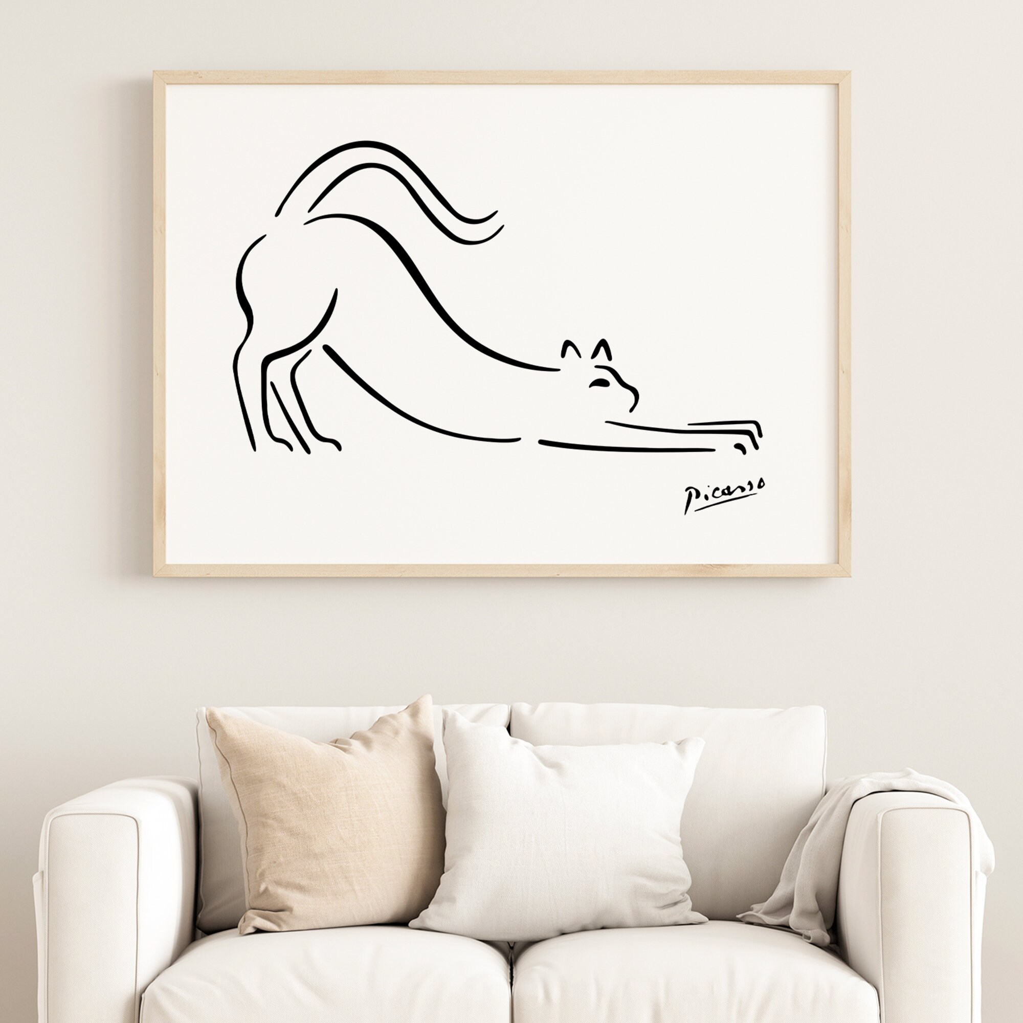 Picasso Cat Line Art Print Picasso Animal Wall Art - Etsy Australia Picasso Cat Line Art Print Picasso Animal Wall Art - Etsy Australia