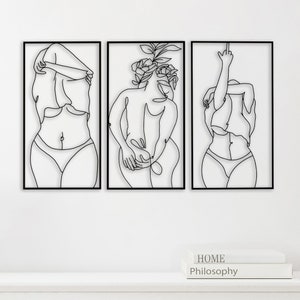 Body Positive Metal Art, Curvy Woman Wall Art, Female Body Decor, Self Love Bathroom Sign, Feminist Metal Wall Art, Woman Empowerment Decor