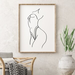 Erotic Woman Line Art Female Line Art Print Nude Woman Art - Etsy