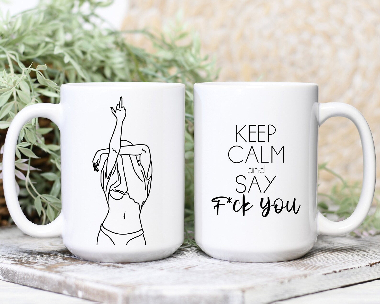 Adult Funny Coffee Mug Middle Finger Coffee Mug Gag Gift for Etsy