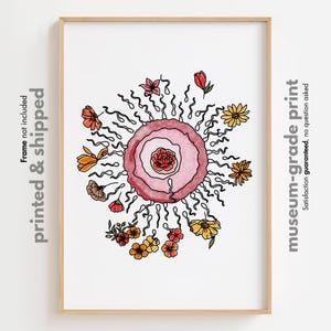 Arte mural sobre fertilidad, impresión de anuncio de embarazo, póster de clínica de fertilidad, impresión artística de embriones, póster de reproducción, impresión artística de espermatozoide y óvulo.