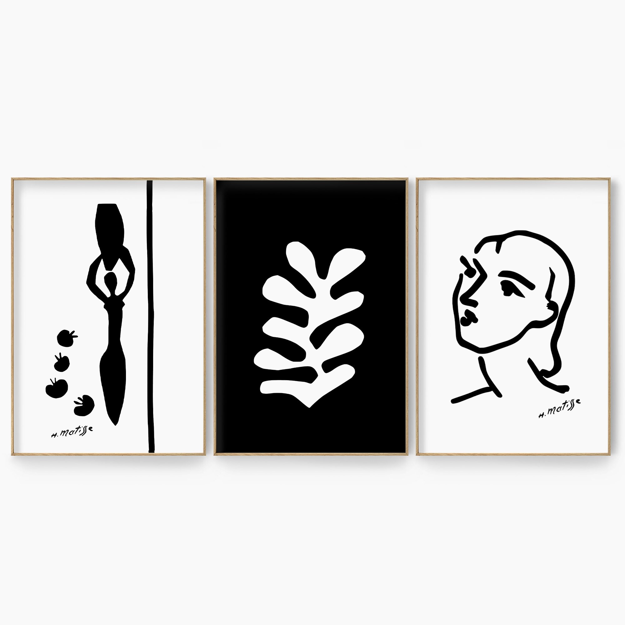 Matisse Wall Art Set of 3 Prints Matisse Print Henri Etsy