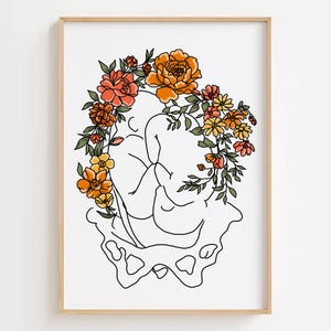 Zwillinge Schwangerschaft Kunst, Blumenbabys Poster, Blume Muttermutter Druck, Hebamme Geschenk, Zwillinge Kinderzimmer Dekor, Baby-Dusche-Dekor, Baby Zwillinge Kunstdruck